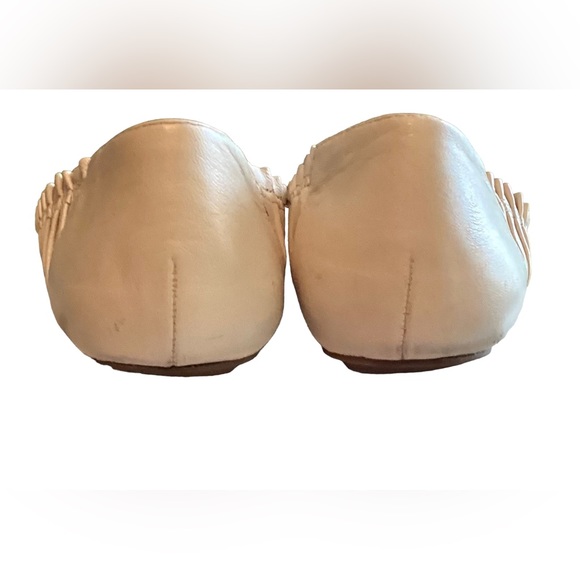 Nine West Leather Flats Beige Mt Dusk Pear Soprettyo Size 8.5 Shoes - Picture 12 of 13